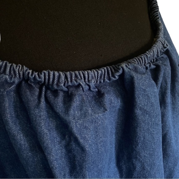 LOVE by Christley Denim Country Western Ruffle Sleeve Dress Pull-On Size 2X - Picture 9 of 11